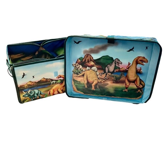Dinosaur Case Neat-Oh Zip-Bin Travel Carrying Toy Storage Case - Picture 3 of 7